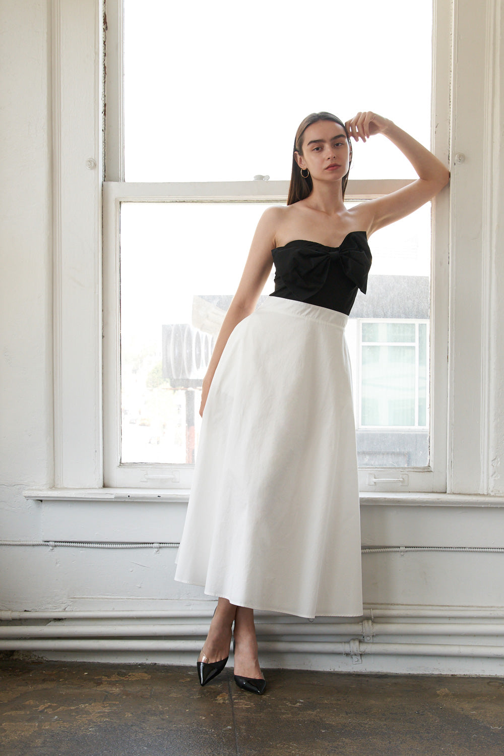 BLISSFUL BREEZE WOVEN MIDI DRESS Flying Tomato